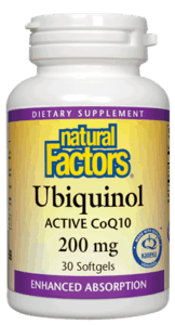 Natural Factors Ubiquinol Active CoQ10 200mg 60sgel