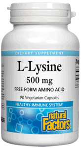 Natural Factors L-Lysine 500mg 180cap