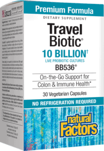 Natural Factors Travel Biotic 10BIL 60cap