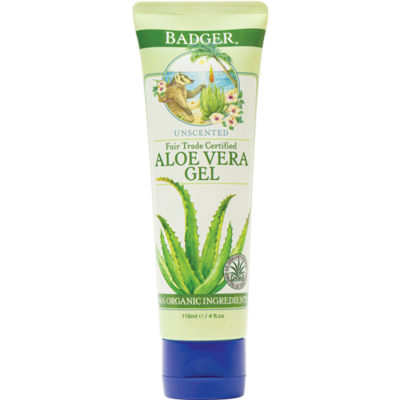 Badger Aloe Vera Gel Unscented 4oz