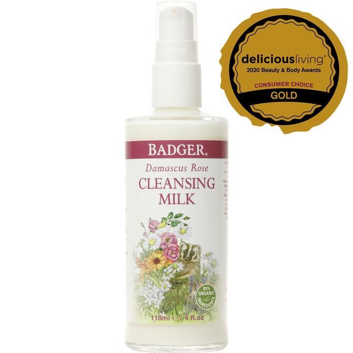 Badger Damascus Rose Cleansing Milk 4oz