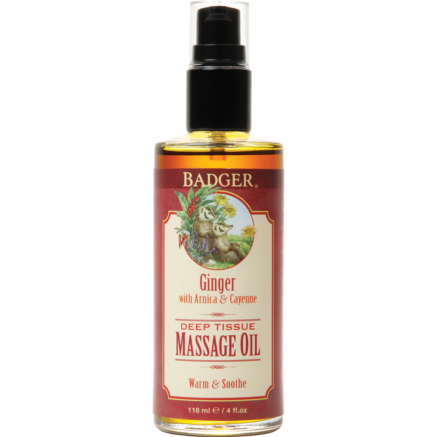 Badger Massage Oil Ginger