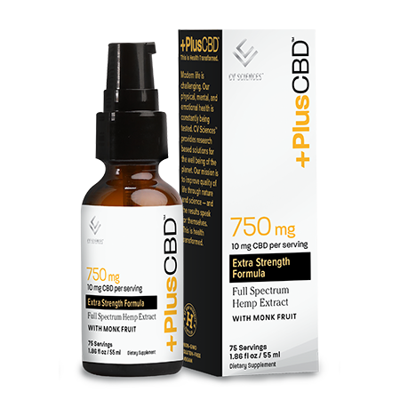 CVScience Plus CBD Gold Extra Strength 10mg Monk Fruit 2oz**