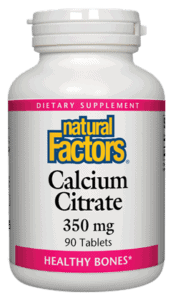 Natural Factors Calcium Citrate 350mg 90 Tabs