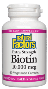Natural Factors Extra Strength Biotin 10,000mcg 60 Caps