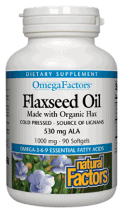 Natural Factors Flaxseed Oil 1000mg 360ct