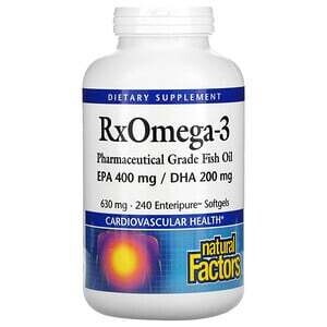 Natural Factors RxOmega-3 1260 Mg 240 Softgels