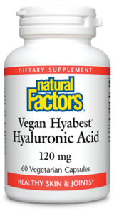 Natural Factors Vegan Hyabest Hyaluronic Acid 120mg 60 Cap