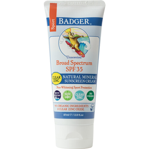 Badger Sport 35spf Sunscreen Unscented 2.9oz