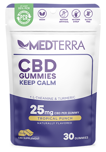 Medterra Calm Gummies 25mg Tropical Punch**