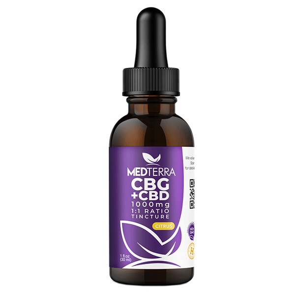 Medterra CBG + CBD 1000mg 1:1 Ratio**