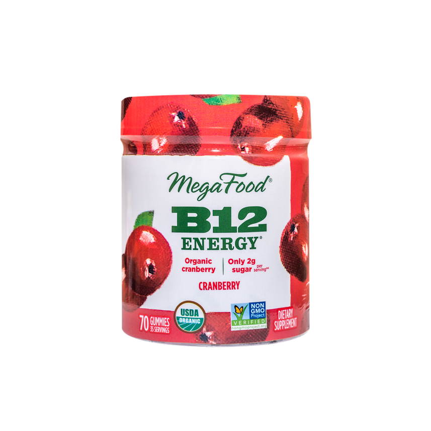 Megafood B12 Energy Cranberry Gummies 70ct