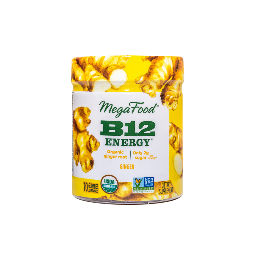 Megafood B12 Energy Ginger Gummies 70ct