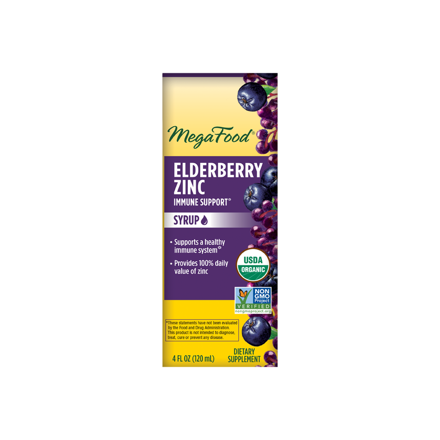 MegaFood Elderberry Zinc Syrup 4oz