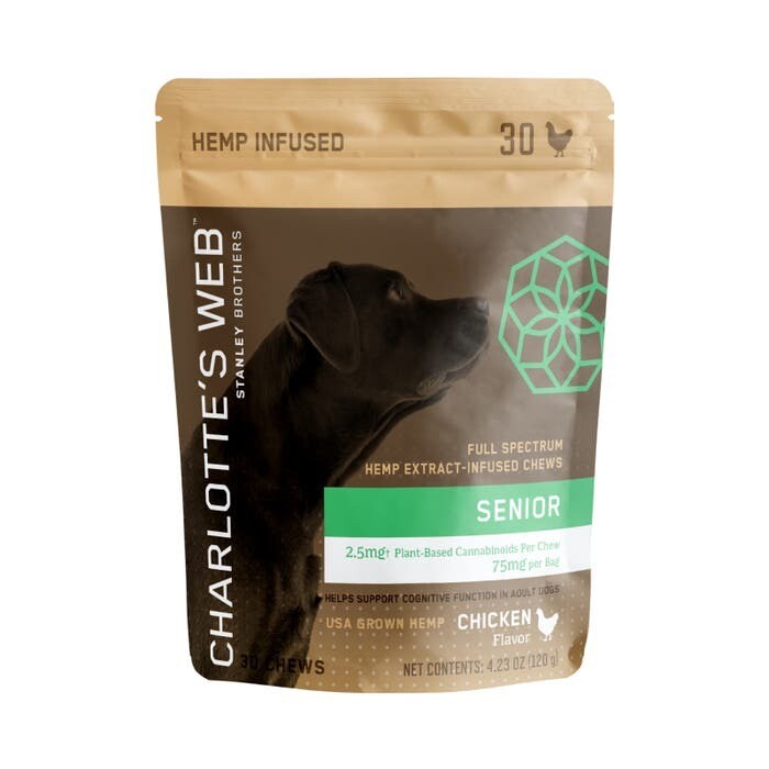 Charlotte&#39;s Web Senior Chicken Chews 30 Count