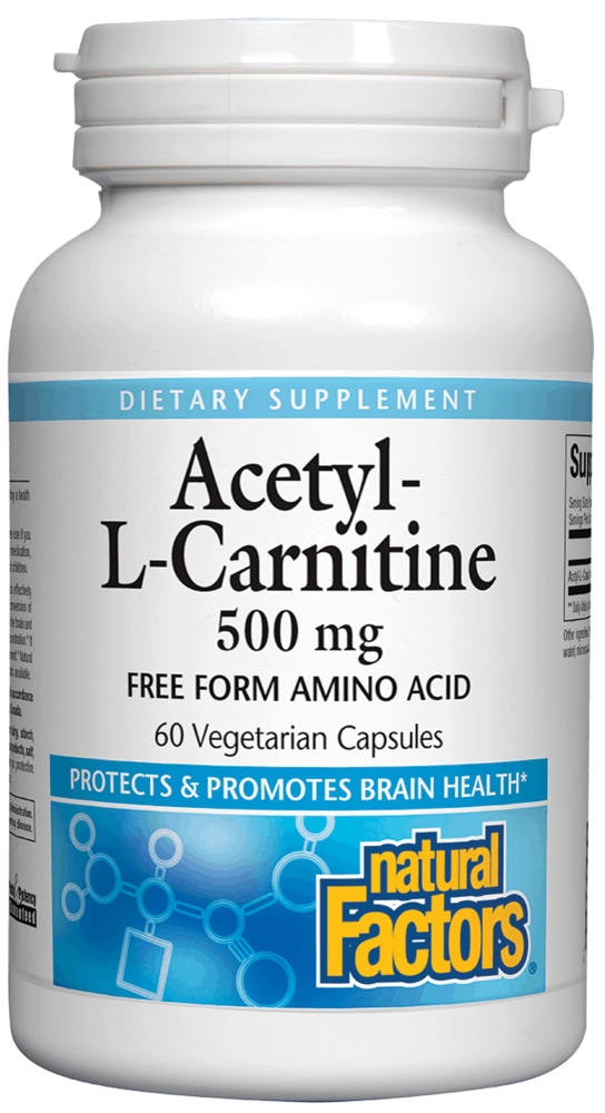 Natural Factors Acetyl-L-Carnitine 500mg 60ct