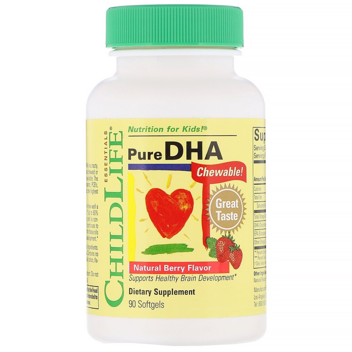 Childlife Pure DHA Chewable 90 Softgels
