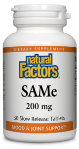 Natural Factors SAMe 200mg 60 Slow Release Tab