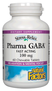 Natural Factors Pharma GABA 100 Mg Chewable Tabs 60 Count