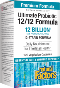 Natural Factors Ultimate Probiotic 12\12 Formula 12 Bil 12 Strain 60 Caps