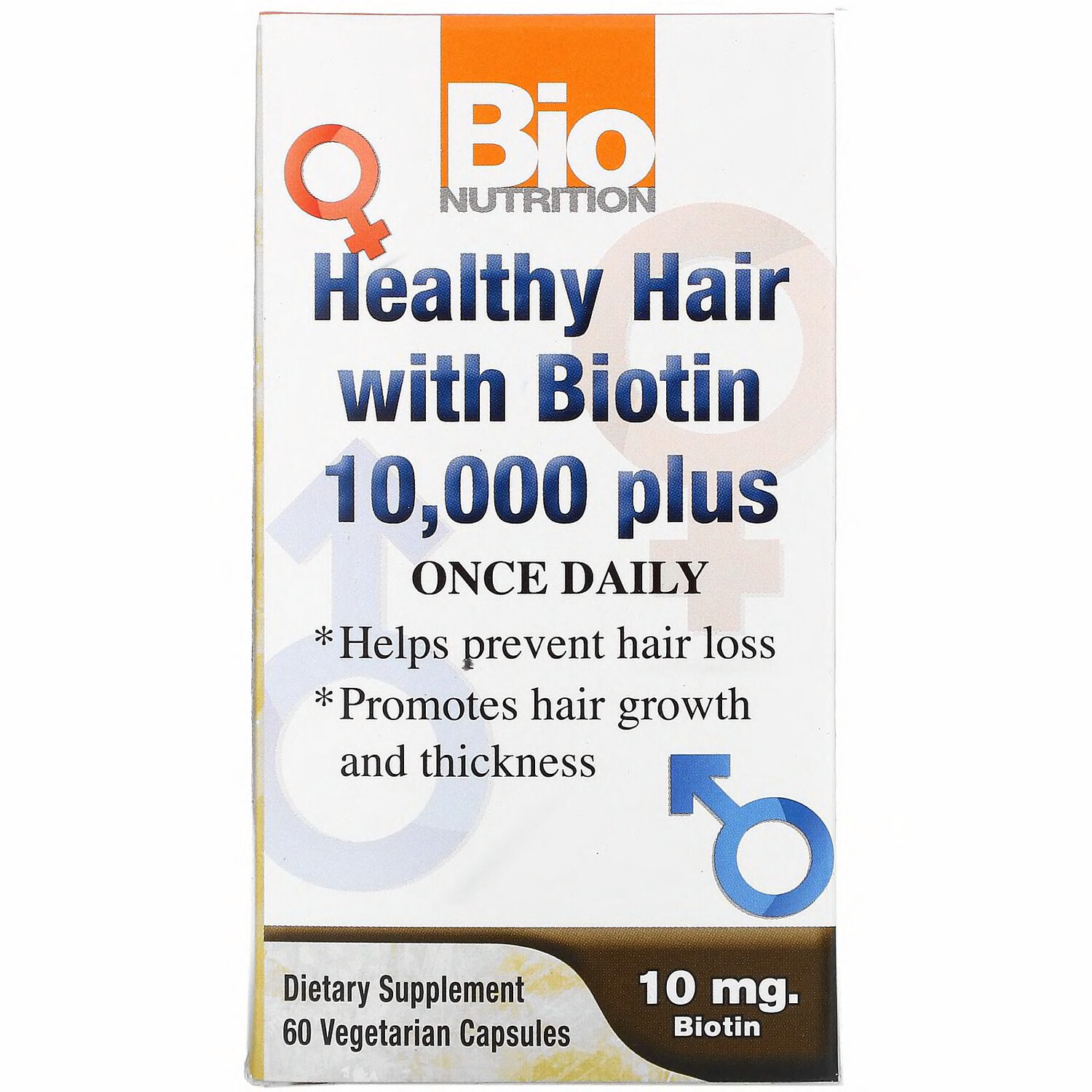 Bio Nutrition Healthy Hair with Biotin 10,000+