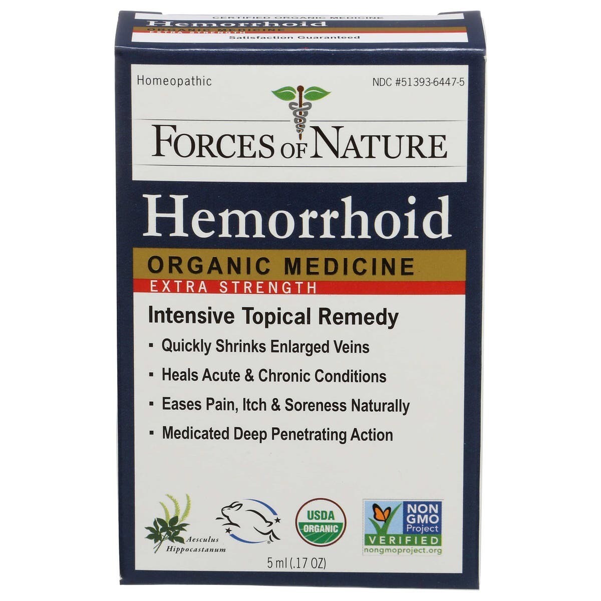 Forces Of Nature Hemorrhoid Organic Plant Medicine 5ml