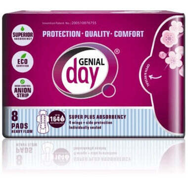 Genial Day Extra Heavy/Postpartum 6 Pads