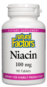 Natural Factors Niacin 100mg 90 Tabs