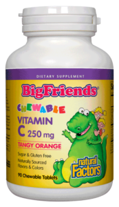 Natural Factors Big Friends Chewable Vitamin C 250mg