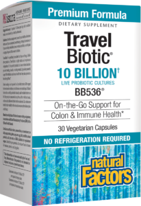Natural Factors Travel Biotic 30 Cap