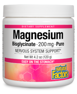 Natural Factors Magnesium Bisglycinate 200mg Pure 4.2oz