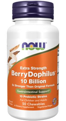 NOW Berry Dophilus 10 Billion 50 Chews