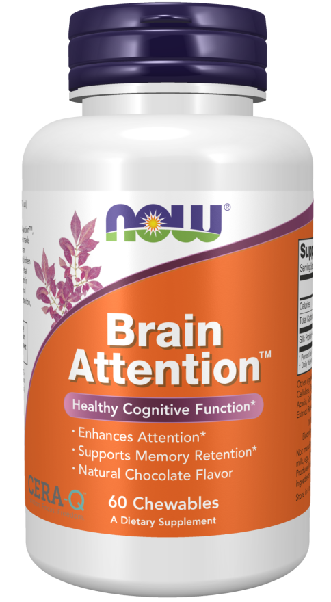 NOW Brain Attention 60 Chewable