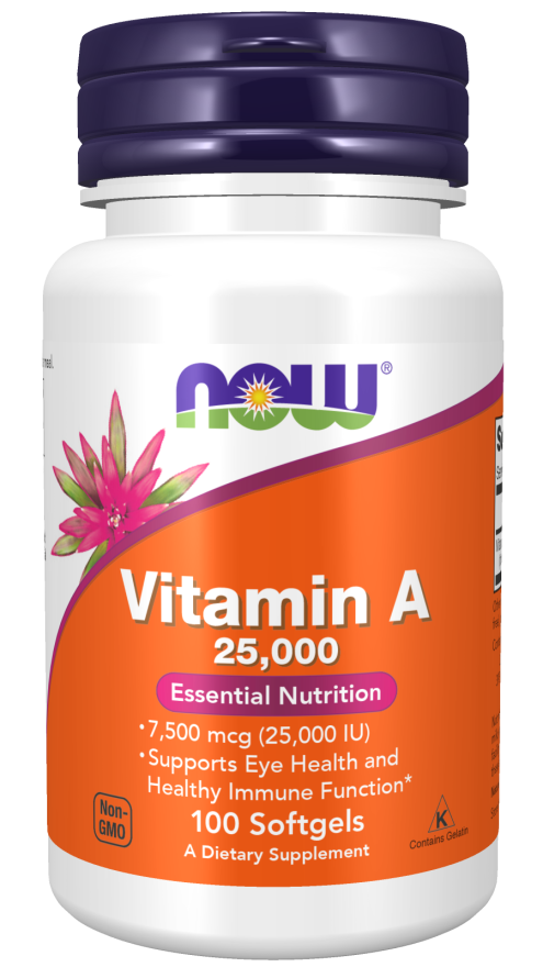 NOW Vitamin A 25000 100sgel