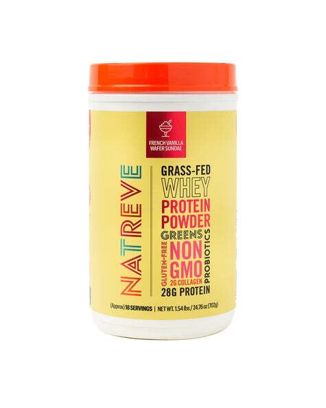 Natreve Grass-fed Whey Protein Powder French Vanilla Sundae