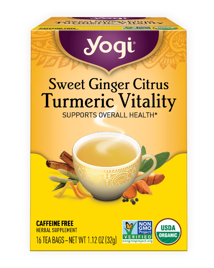 Yogi Tea Sweet Ginger Citrus Turmeric Vitality