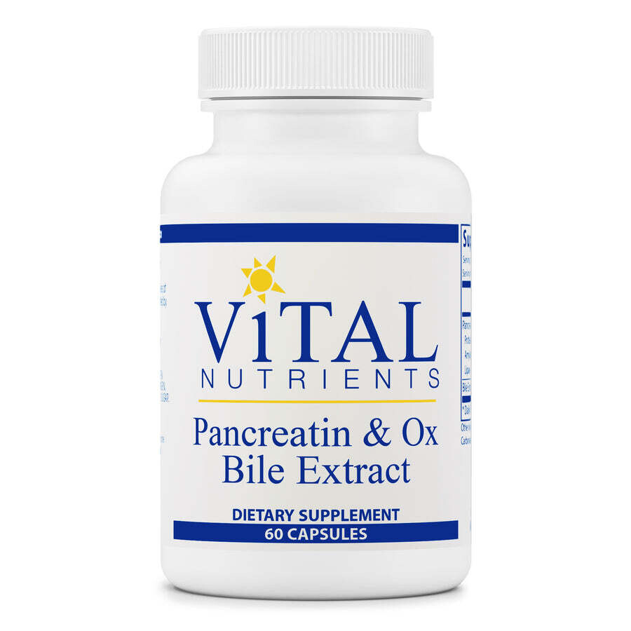 Vital Nutrients Pancreatin Ox Bile Extract 60cap