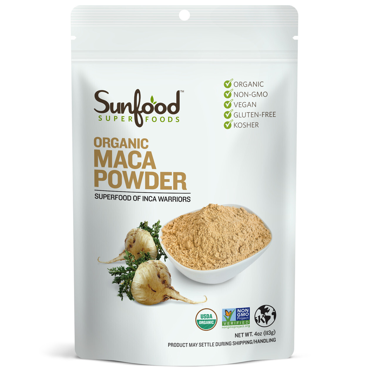 Sunfood Organic Maca Powder 8oz