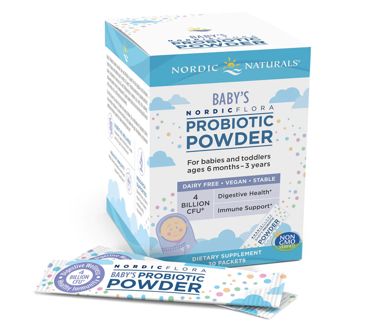 Nordic Naturals Probiotic Powder For Babies 4bil 30 Packets