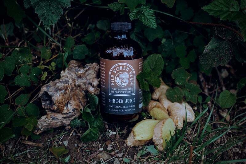 Wild Women Herbs Ginger Juice Antiviral Blend 8 Oz