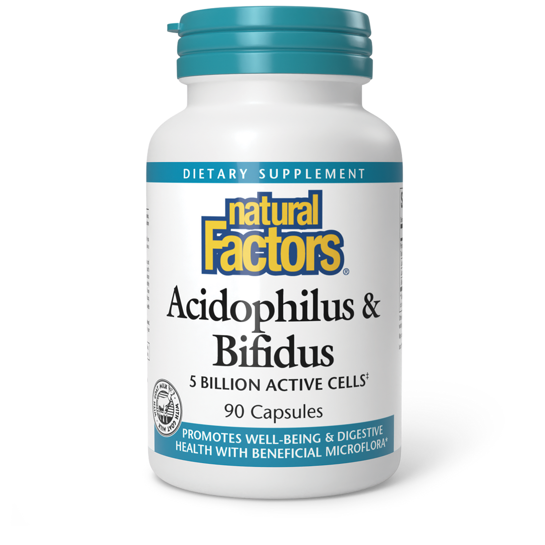 Natural Factors Acidophilus &amp; Bifidus 5Billion 90cap