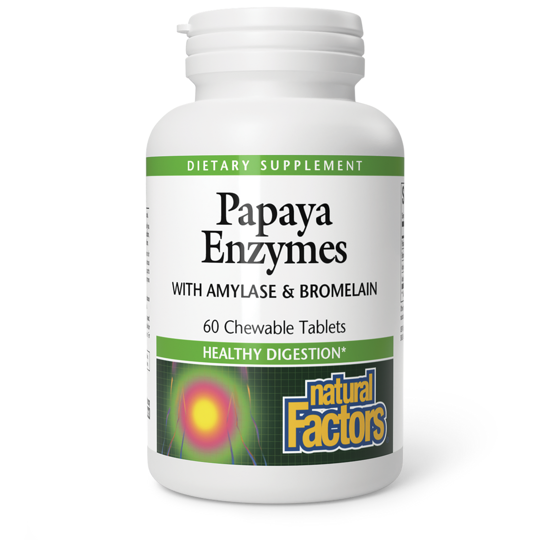 Natural Factors Papaya Enzymes 60 ct  Chewable