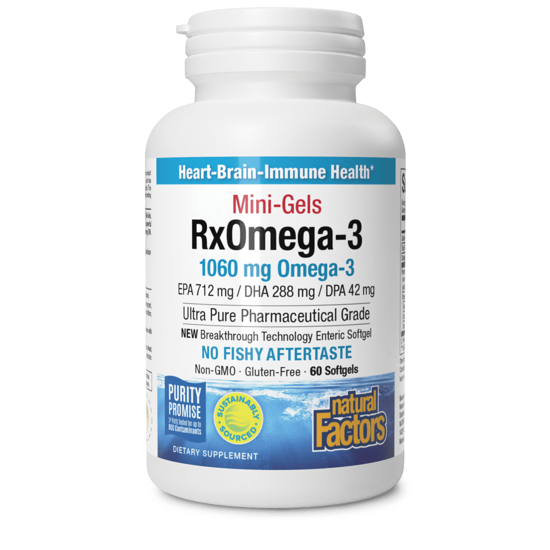 Natural Factors RxOmega 3 Mini Gels 60sgel