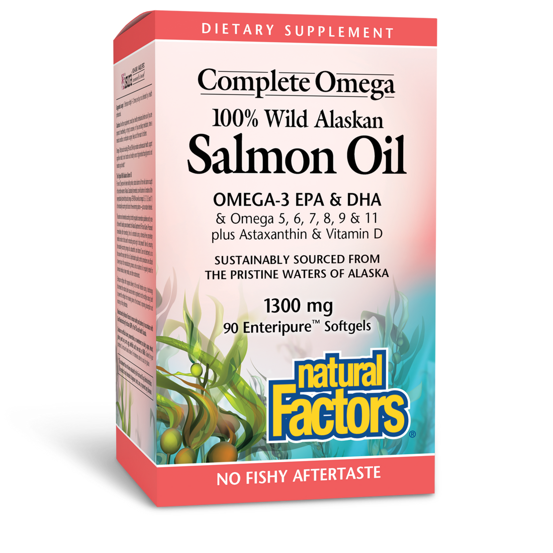 Natural Factors Salmon Oil 1300mg 90 Ct Softgels