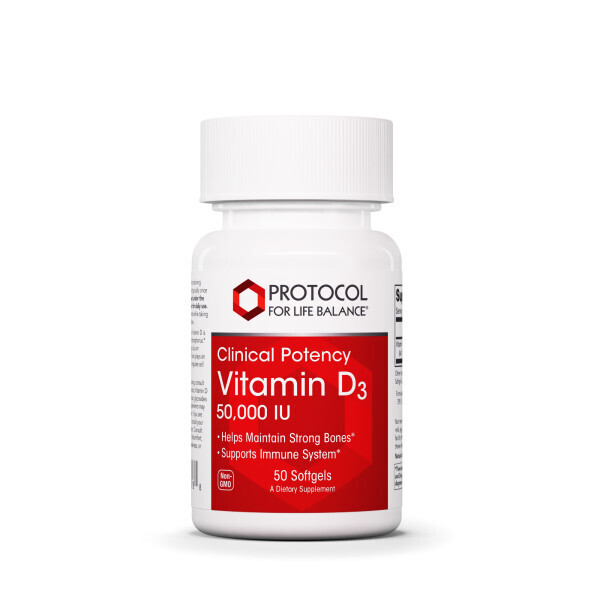 Protocol Vitamin D3 50000 IU 50 Softgels**