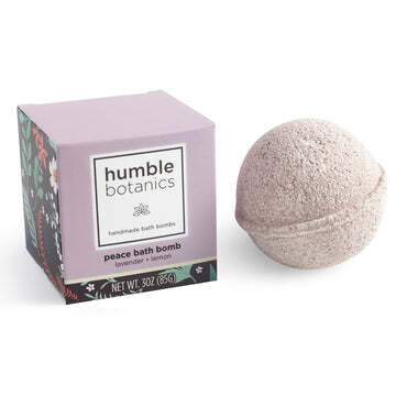 Humble Botanics Handmade Bath Bombs Single Lavender Lemon Peace