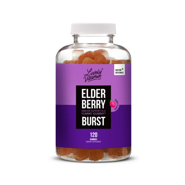Lively Vitamin Elderberry Burst 120 Gummies