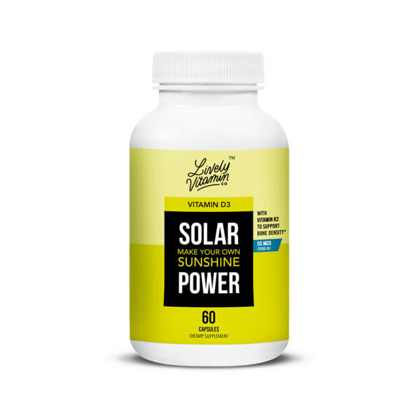 Lively Vitamin Vit D Solar Power 50 Mcg 2000 Iu 60 Caps