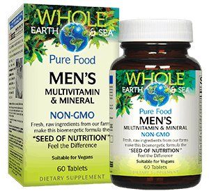 Whole Earth &amp; Sea Mens Multivitamin &amp; Mineral 120tab