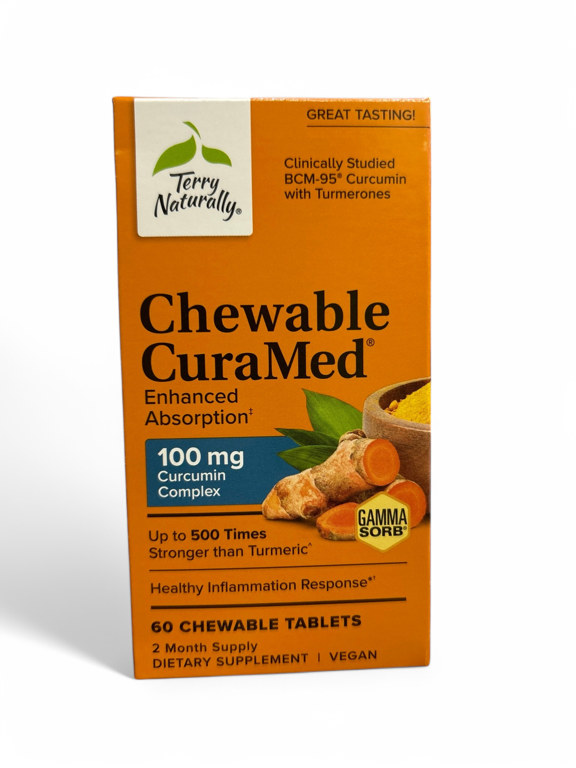 Terry Naturally Chewable CuraMed 100mg 60tabs